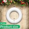 36 Pcs Foam Wreath Frame Form Small Polystyrene Foam Rings for Crafts Round White Wreath Circles for DIY Wedding Party Holiday Anniversary Door Home Flower Art Supplies(4 x 1 Inch)